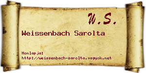 Weissenbach Sarolta névjegykártya